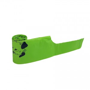 Retail box packed tie handle dog poop bags