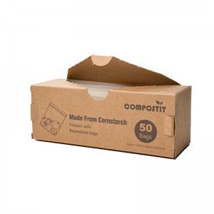 Dispenser box packed ziplock bags
