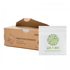 Dispenser box packed ziplock bags