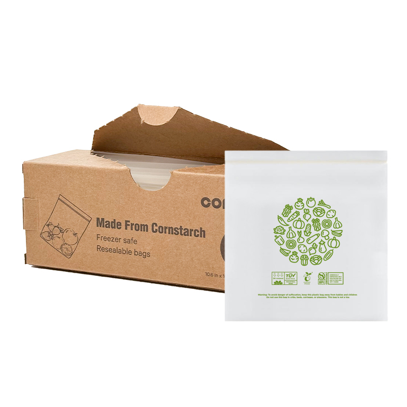 Dispenser box packed ziplock bags