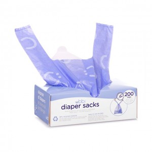 Dispenser box packed tie handle nappy sacks