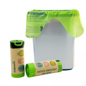 Outer bag packed wave top garbage bags