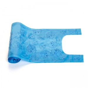 Rolled pack tie handle nappy sacks