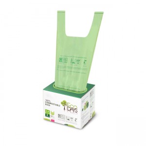 Dispenser box packed tie handle garbage bags