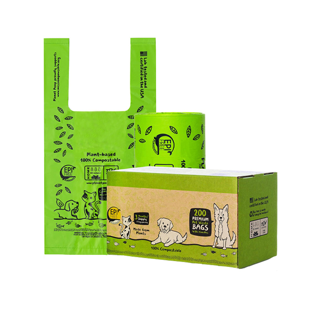 Коробка-дозатор в рулонах, упакованные пакеты для собачьих какашек с завязками на завязках