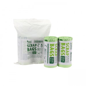 Outer bag packed tie handle garbage bags