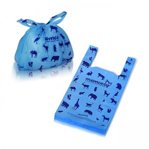 Retail box packed tie handle nappy sacks